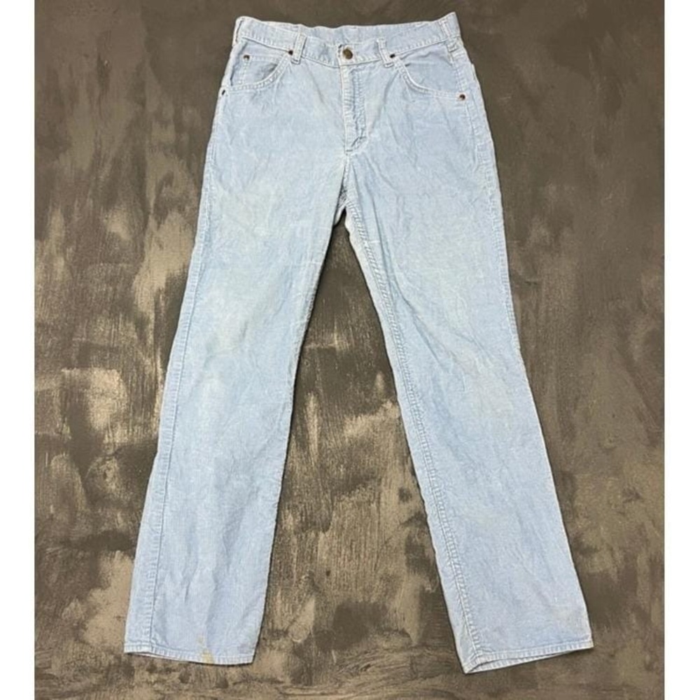 Vintage Lee Corduroy Pants Mens 30x30 Blue 1970s USA